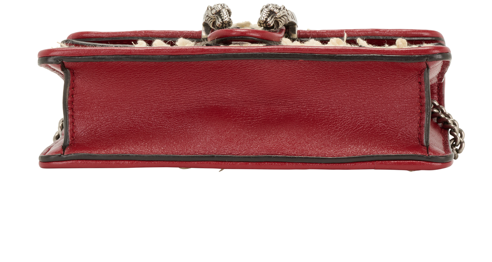 Super Mini Dionysus Tweed, &pound;495, Handbags, Beige/Red, Fabric/Leather, Top view